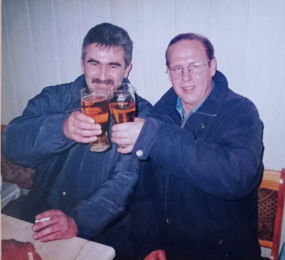 Roman Kaczmarek z kolegą