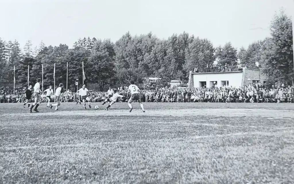 Mecz Kani Gostyń z Zagłębiem Sosnowiec w 1976 r. 