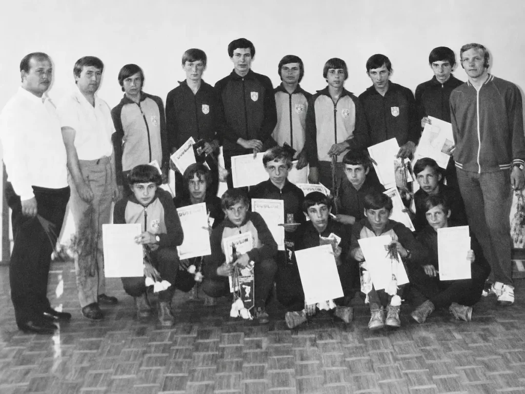Drużyna trampkarzy w 1973 r.