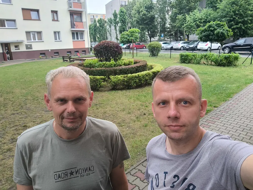 Łukasz Gościański z Mirkiem Prętkowskim