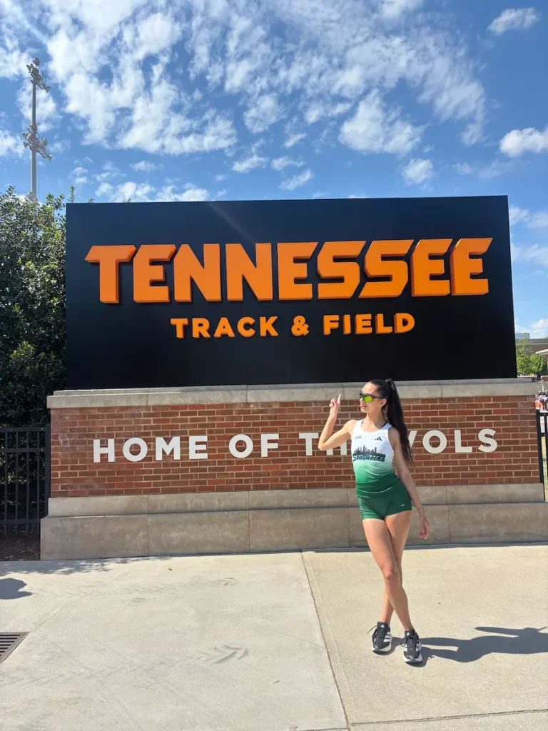 Weronika Stańczak na Tennessee track and field